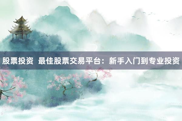 股票投资  最佳股票交易平台：新手入门到专业投资